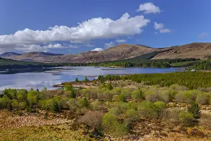 Dumfries: Loch Riecawr - landscape of a calm lake situated