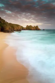 Logan: Logan Rock and Pedn Vounder Beach - Sunset