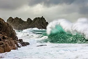Cornwall: Logan Rock - Porthcurno - Cornwall - UK