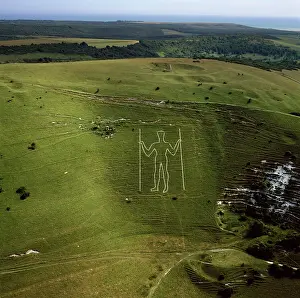 Wilmington: Long Man of Wilmington, East Sussex, England