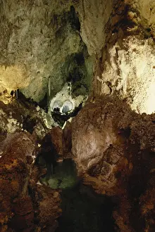 Dripstone: Longfellow's Lake, Carlsbad Caverns