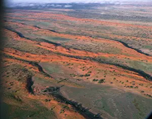 Strzelecki: Longitudinal sand dunes Strzelecki Desert