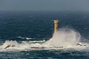 Longships: Longships Lighthouse - and sea spray