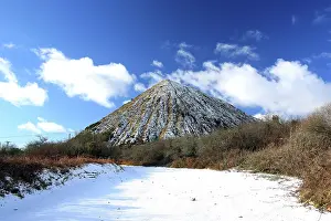 Austell: Looking like a Pyramid a mound of Clay waste at a China Clay