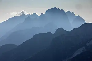 Altitude: Looking south-west from Mangart, Julian Alps, Sl