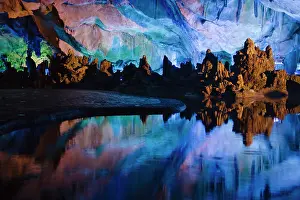 Stalactite: Ludi (Reed Flute) Cave, limestone cave formation