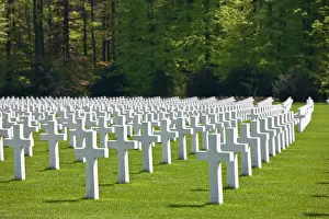 Military: Luxembourg, Hamm. US Military Cemetery containing