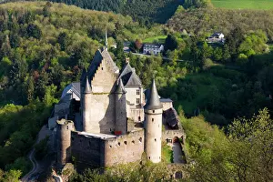 Fortified: Luxembourg, Vianden. Vianden Chateau (b