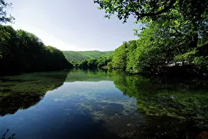 Makedonia: Macedonia, Ohrid. Small lake with shallow