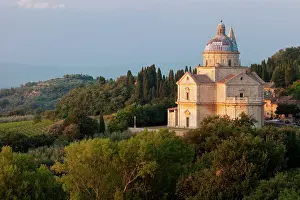 Campanile: Madonna di San Biagio Church near Montepulciano