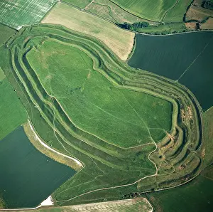 Maiden: Maiden Castle, an Iron Age hill fort, Winterborne