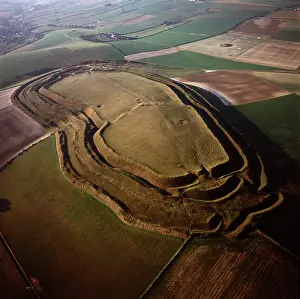Maiden: Maiden Castle, an Iron Age hill fort, Winterborne