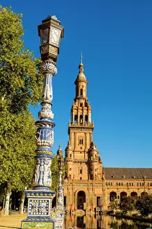 Sevilla: Main building in Plaza de Espana, Seville, Andalusia, Spain