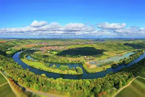 Winds: The Mainschleife near Volkach winds through the