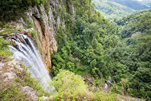 Brook: The majestic and iconic Purling Brook Falls on a w