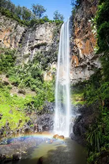 Brook: The majestic and iconic Purling Brook Falls on a w