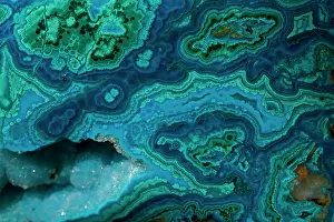 Mined: Malachite and azurite mined from Bagdad Copper Mine