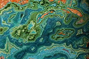 Mined: Malachite and azurite mined from Bagdad Copper Mine