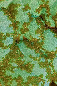 Chrysocolla: Malachite on Chrysocolla