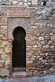 Ancient: Malaga, Spain. Ancient Alcazaba in Malaga which was built by