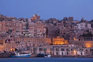 Malta: Malta, Valletta, town view from Vittoriosa