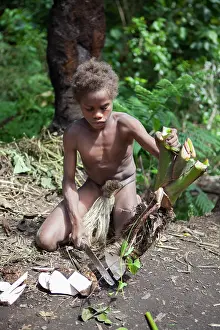 Vanuatu: Mangao, 8 years old, the future chieftain of his