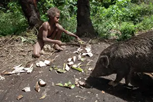Vanuatu: Mangao, 8 years old, the future chieftain of his
