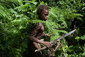 Vanuatu: Mangao, 8 years old, the future chieftain of his