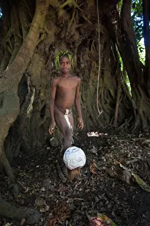 Vanuatu: Mangao, 8 years old, the future chieftain of his