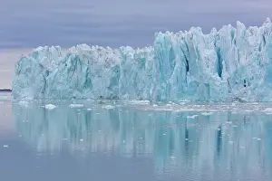 Monacobreen: Manocobreen as seen from Liefdefjord - Svalbard