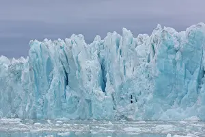 Monacobreen: Manocobreen as seen from Liefdefjord - Svalbard