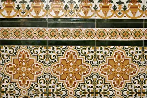 Tile: Marbella, Spain. Old Spanish tile with Moorish influence
