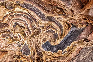Death: Marble Abstract, Titus Canyon, Death Valley