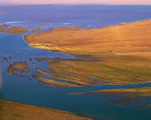 Eyre: Margaret River flowing into Lake Eyre South