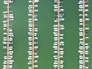 Port: Marina wharves at the river mouth of the Piedras