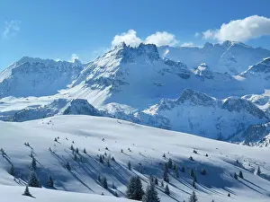 Adige: Marmolada Massif, Dolomites, Italy, Europe