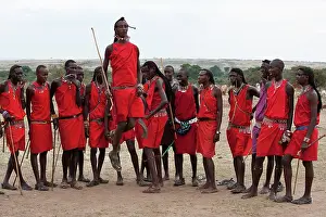 Warriors: Masai Warriors - performing their dance for tourists