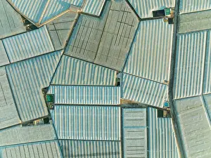 Plastic: Masses of shimmering plastic greenhouses near El