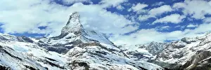 Matterhorn: The Matterhorn with an impressive cloud plume. Zermatt
