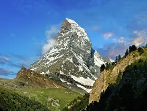 Matterhorn: The Matterhorn or Monte Cervino mountain peak, Z