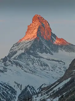 Matterhorn: Matterhorn in the morning light, Zermatt, Valais