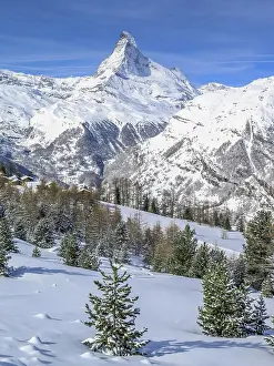 Matterhorn: Matterhorn, Sunnegga Alm, Valais, Switzerland, Europe