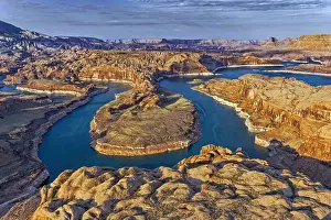 Winding: Meandering Waters of Glen Canyon, Lake Powell, USA