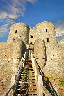 Ages: Medieval Harlech Castle, 1282, Wales, United Kingdom