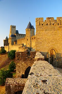 Medieval: Medieval old town of Carcassonne, in the department