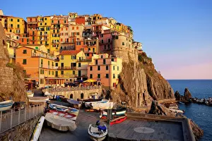 Manarola: The medieval village of Manarola in The