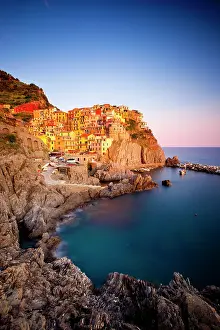 Manarola: The medieval village of Manarola in The