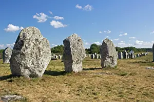 Megalithic: Megalithic alignements de Menec prehistoric megaliths