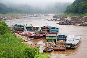 Mekong: Mekong River, Laos. Traveling down the Mekong