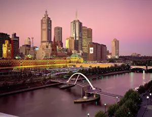 Melbourne: Melbourne at night. Victoria, Australia